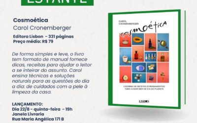 A COSMÉTICA NATURAL AGORA EM LIVRO